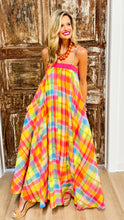 Rainbow Plaid Maxi Dress
