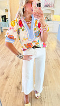 THML Short Sleeve Floral Top