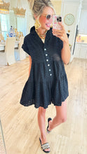 Uncle Frank Black Eyelet Romper