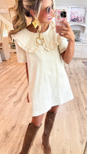 Oatmeal Peter Pan Collar Mini Dress