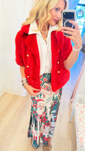 Ivy Jane Red Faux Fur Jacket