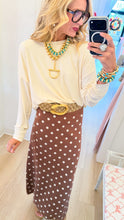 THML Brown Polka Dot Skirt