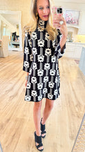 Ivy Jane Black Power Flower Knit Dress