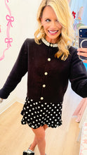 Black Stone Knit Cardigan