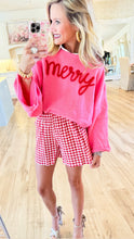 Pink and Red Merry Tencel Sweater