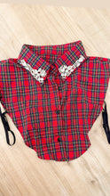 Plaid Rhinestone Collar
