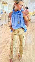 Khaki Cowboy Print Pants