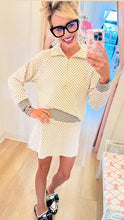 Cream and Black Polka Dot Skort Set