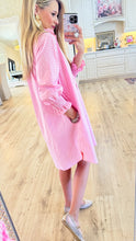 Pink Gingham Mini Dress