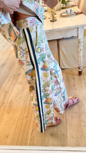 Oatmeal Floral Wide Leg Pant Set