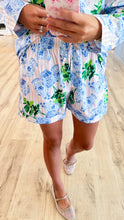 Light Pink and Blue Stripe Ginger Jar PJ Short Set