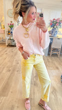 Pink Mini Striped Cardigan