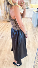 THML Animal Print Contrast Maxi Dress
