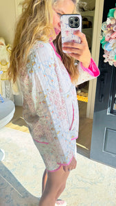The Floral Patchwork Quilted Set
