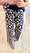 Black Leopard Pant Set