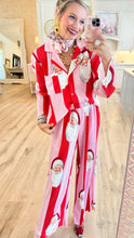 Pink and Red Santa Ribbed Set