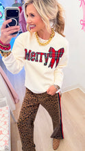 Ivory Merry Plaid Sweatshirt