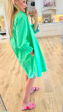 Mint Green Frilled Neck Mini Dress