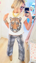 Ivory Tiger Knit Sweater Vest