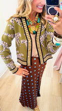 THML Green Cheetah Cardigan