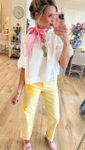 Off White Puff Sleeve Babydoll Blouse