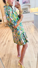 Uncle Frank Green Pleated Hem Dress