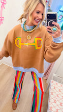 Brown Double Sided Mock Neck