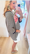 Navy Stripe USA Patchwork Top