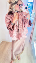 Dusty Rose Floral Swing Jacket