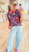 Charcoal Multi Color Leopard Sweater