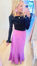 Black and White Polka Dot Long Sleeve Top