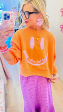 Coral Make Others Feel Loved Cropped Sweatshirt