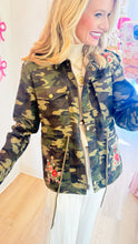 Camo Floral Embroidered Jacket