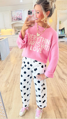 Everything Starts with Love Sweater