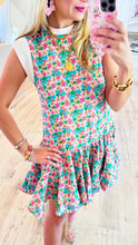 Ecru Dropped Waist Mini Dress