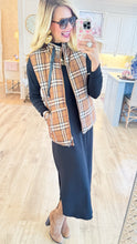 Chestnut Plaid Padded Vest