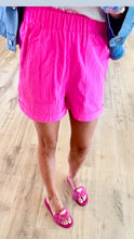 Hot Pink High Waist Shorts