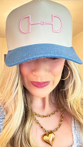 Light Pink Horse Bit Hat