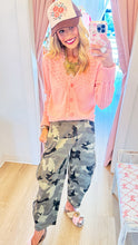 Pastel Pink Lace Trim Cardigan