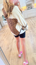 Oatmeal and Leopard Mix Match Jacket