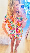 Blush Multi Tropical Print Short Set