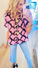 Pink Abstract Floral Top