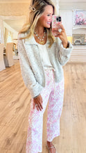 Pink Coquette Printed Barrel Pants
