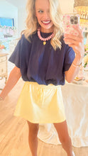Lemon Gingham Skort