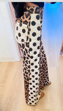 Leopard and Polka Dot Wide Leg Pants