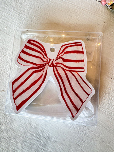 Red Bow Gift Tag