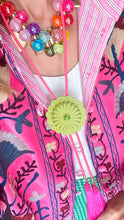 Neon Pink and Green Concho Bolo