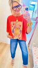 Boho Red Queen of Hearts Top
