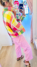 Rainbow Plaid Quilted Jacket