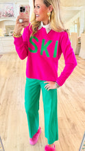 Bright Pink Ski Sweater